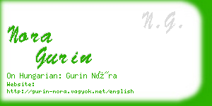 nora gurin business card